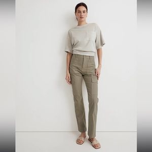 Madewell 90s straight cargo pant in green